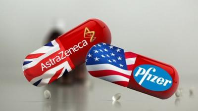 AstraZeneca and Pfizer pills