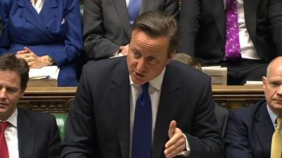 David Cameron at PMQs