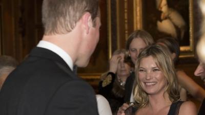 Prince William and Kate Moss at charity function