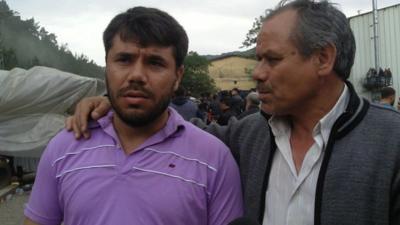 Turkish miner Yasin and his father Ali