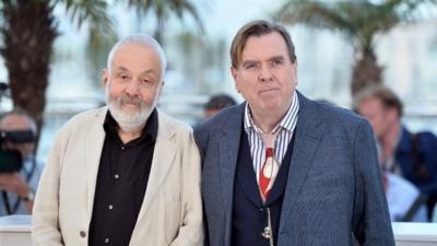 Mike Leigh and Timothy Spall