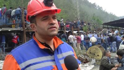 Rescue worker Ugur Acar