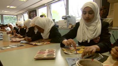 Pupils at Park View School