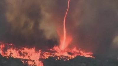 Image of "firenado" in California on 14 May 2014