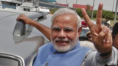 Narendra Modi in Delhi