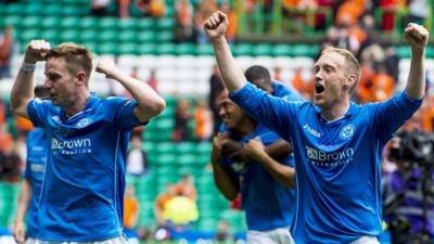 St Johnstone players Steven MacLean and Steven Anderson