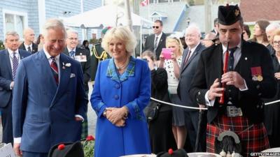 Prince Charles at Hector Quay