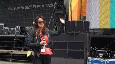 Newsbeat's music reporter Sinead Garvan takes a tour of the Big Weekend site