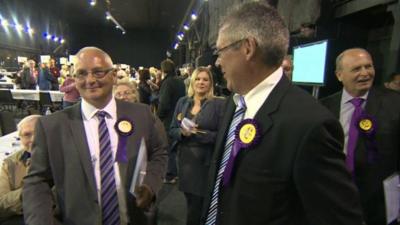 UKIP candidates celebrating their win