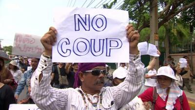 Protesters in Bangkok