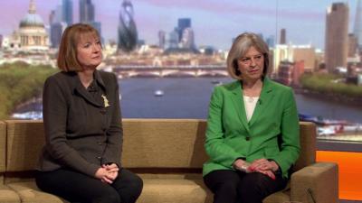 Harriet Harman MP and Theresa May MP