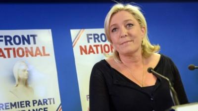 French far-right Front National (FN) party president Marine Le Pen