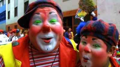 Clowns on show in Peru