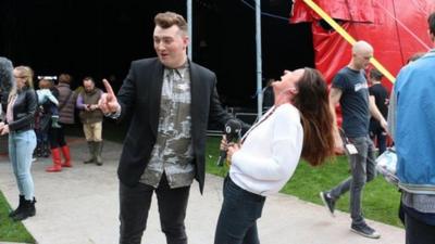 Sam Smith and Sinead Garvan