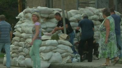 Sandbags Donetsk