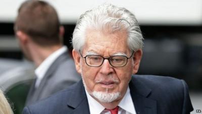 Rolf Harris arrives at court