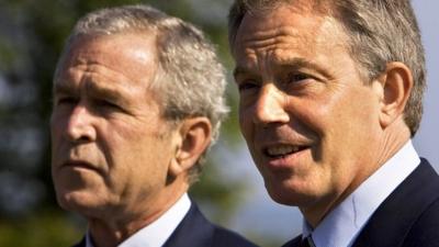 George W Bush and Tony Blair