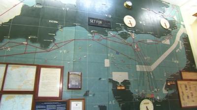 D-Day map at Southwick House