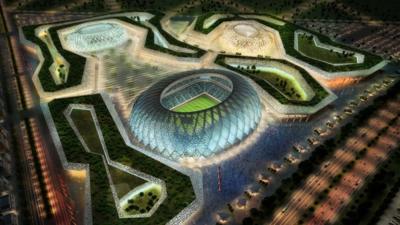 Artist's impression of Al-Wakrah football stadium in Qatar