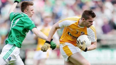 Action from Fermanagh against Antrim at Brewster Park