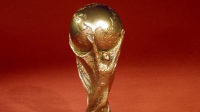 The Fifa World Cup trophy