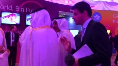 Mark Lobel and Ali Shareef Al-Emadi, Qatar's Minister of Finance