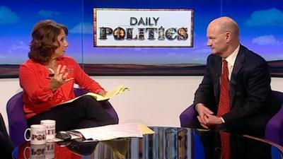 Jo Coburn and David Willetts