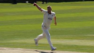 Andrew Flintoff's amazing caught and bowled wicket