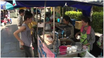 Street traders, Bangkok