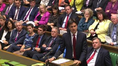 Ed Miliband in the House of Commons