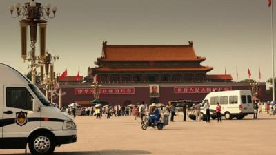 Security has been tightened in Beijing's Tiananmen Square