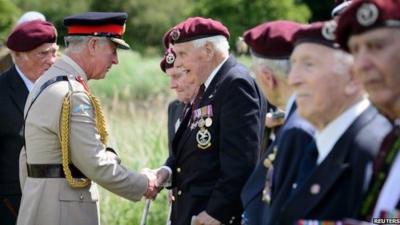Prince Charles meeting veterans