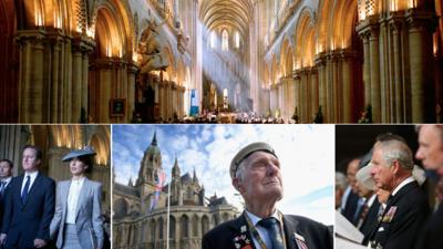 Service at Bayeux cathedral