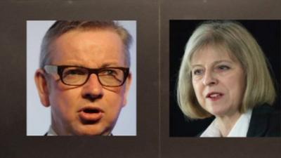 Michael Gove and Theresa May