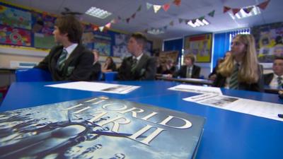 Pupils in a classroom