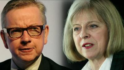 Michael Gove and Theresa May