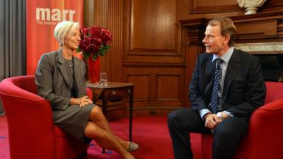 Andrew Marr and Christine Lagarde