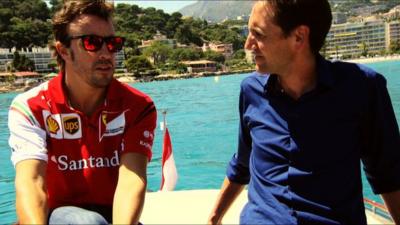 Fernando Alonso and Tom Clarkson