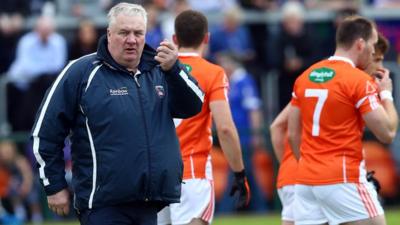 Armagh manager Paul Grimley before his team's win over Cavan