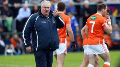 Armagh manager Paul Grimley before his team's win over Cavan