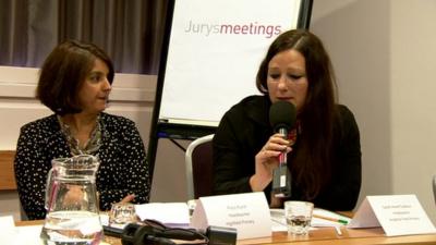 Members of the National Association of Head Teachers hold a news briefing