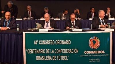 Brazilian and Fifa football officials on 9 June 1014