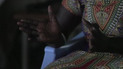 Woman in South Sudan who has witnessed rape and murder