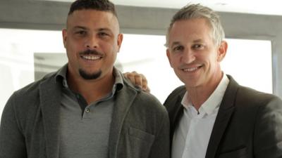 Ronaldo and Gary Lineker