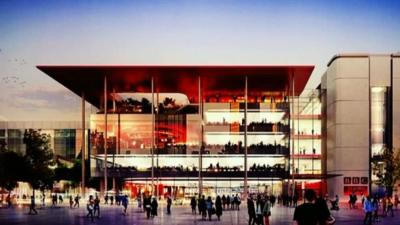 Architect's impression of the new BBC building