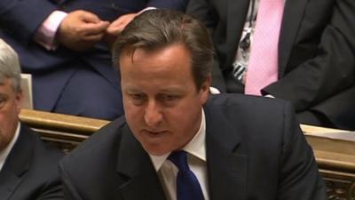 David Cameron at PMQs