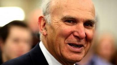 Business secretary Vince Cable