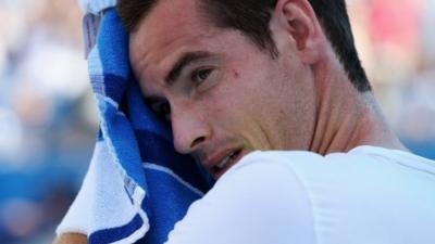 Andy Murray is a set down in the last 16 at Queens