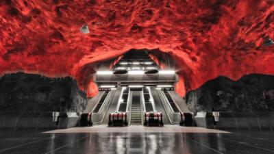 Alexander Dragunov photographs capture Stockholm metro's empty beauty