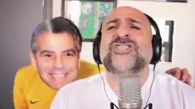 Omid Djalili and 'George Clooney'